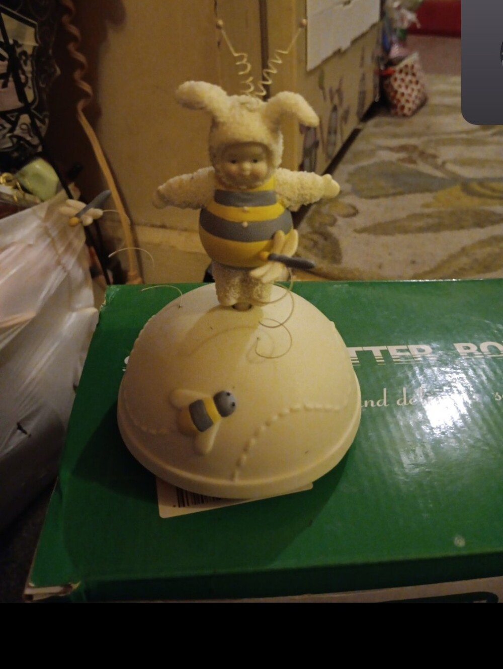 Department 56 snowbabies bee music box